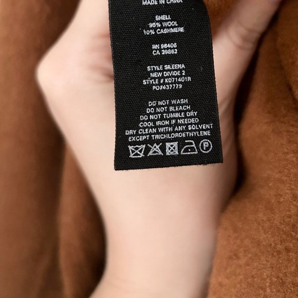 Theory Sileena Divide 2 Tall Wool/Cashmere Blend Open Front Jacket in Cooper - Picture 8 of 9